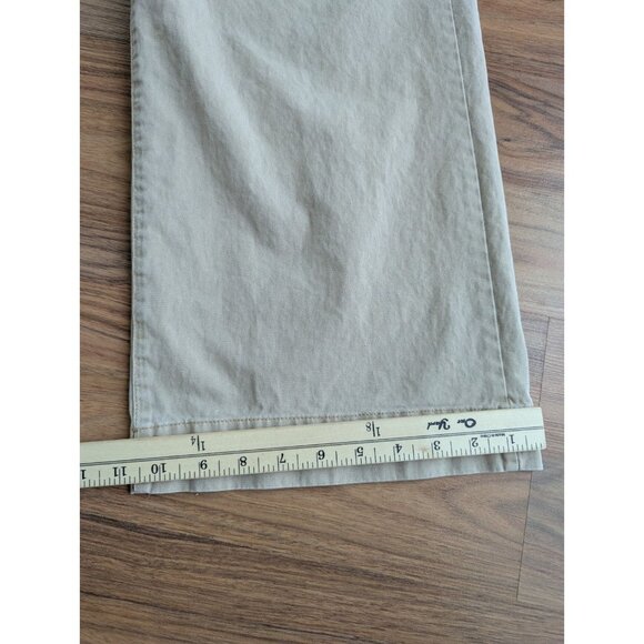 Pistola Wide Leg Pants 30 High Rise Tan Cotton Pleated Khakis Sesame A4 - Picture 13 of 13